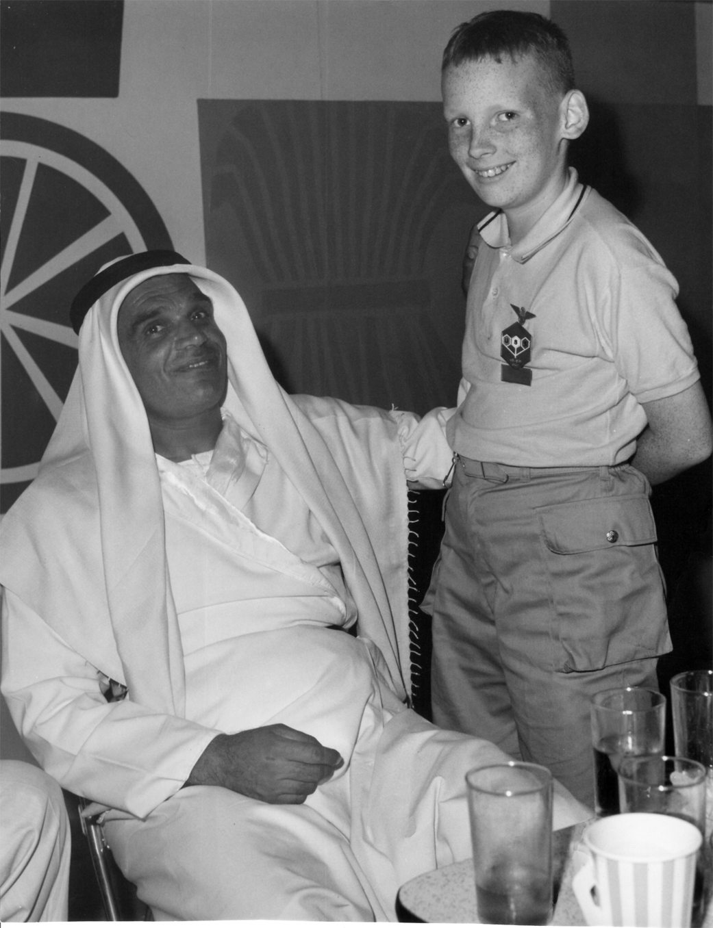 Sheikh Jaber Maudi with Robert Michelson